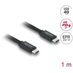 Delock Koaxiales USB 40 Gbps Kabel USB PD 3.1 240 W 1 m