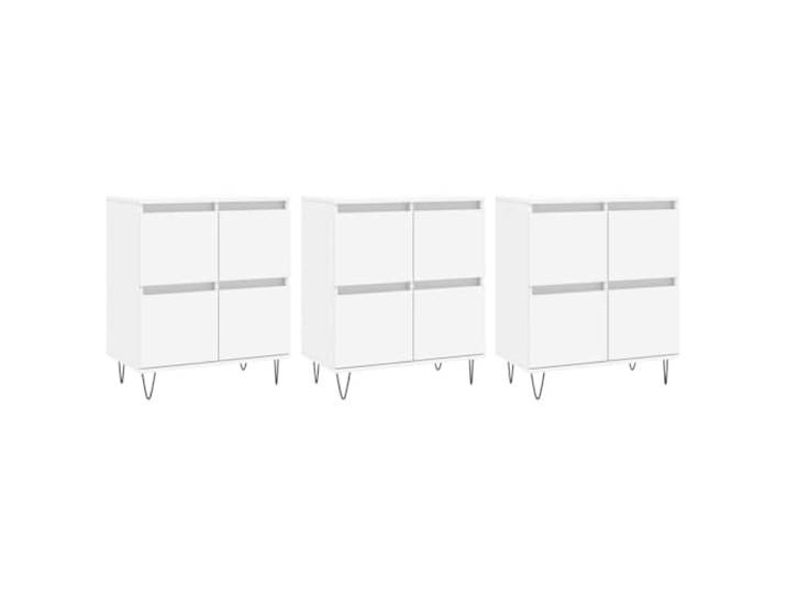 LKJephalotrope Sideboards 3 Stk. Weiß Holzwerkstoff 180x35x70 cm Kommode Dreiteiliges Schrank-Set in zeitlosem Design bietet reichlich Stauraum für Wohnzimmer, Flur und Schlafzimmer.