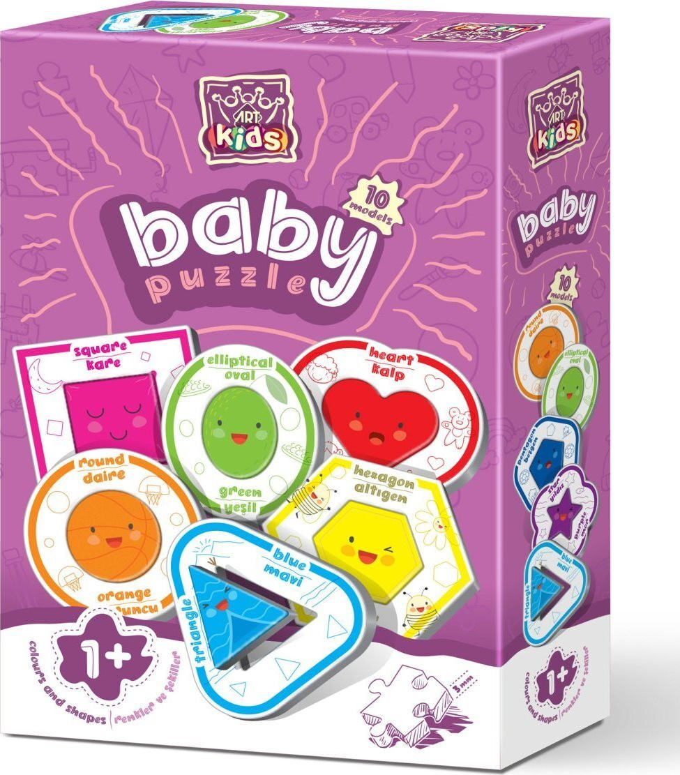 ART PUZZLE Babypuzzel Kleuren en vormen (2 stuks)