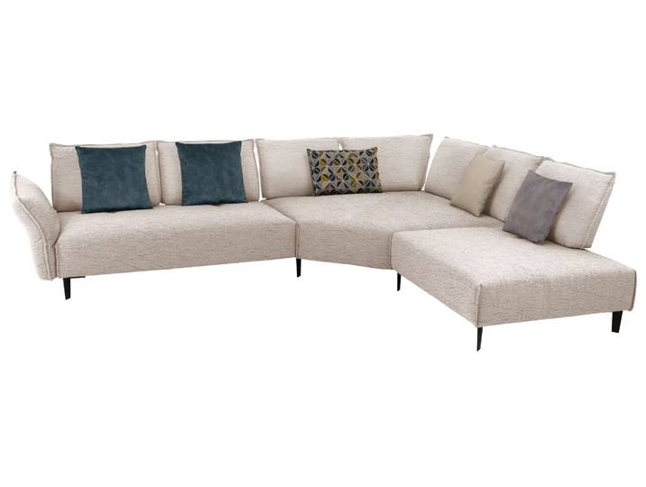 Ecksofa Bochum Basic Schillig Willi / Farbe: Eisgrau / Material: Leder Basic