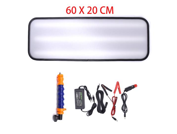 Lumière d'inspection Led réglable en 6 couleurs, lampe Pdr de 60cm pour outils de débosselage de carrosserie automobile