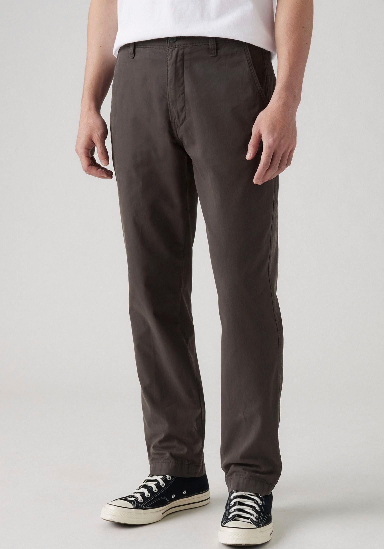 Levi's Levis "CHINO AUTHENTIC STRT" in vielen Farben washed schwarz rmn twl 29, Länge 32
