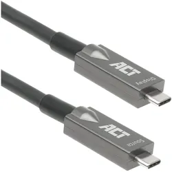 ACT USB-C 3.2 Gen2 Active Optical Cable (AOC) connection cable, 7.5m (7.50 m, USB 3.2 Gen 2, 60 W), USB Kabel