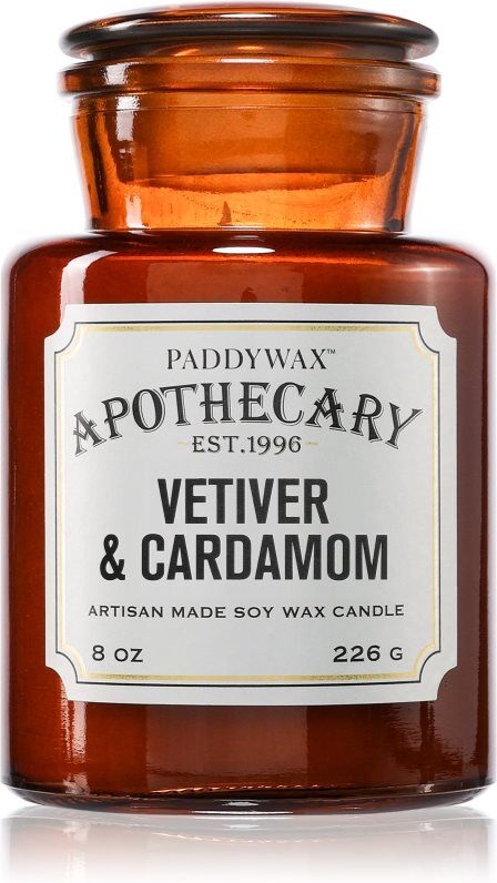 Paddywax Apothecary Vetiver & Cardamom bougie parfumée 226 g