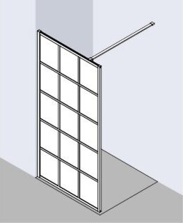 Kermi XDWW2090203PK Walk-In Dark Edition WW2 0900x