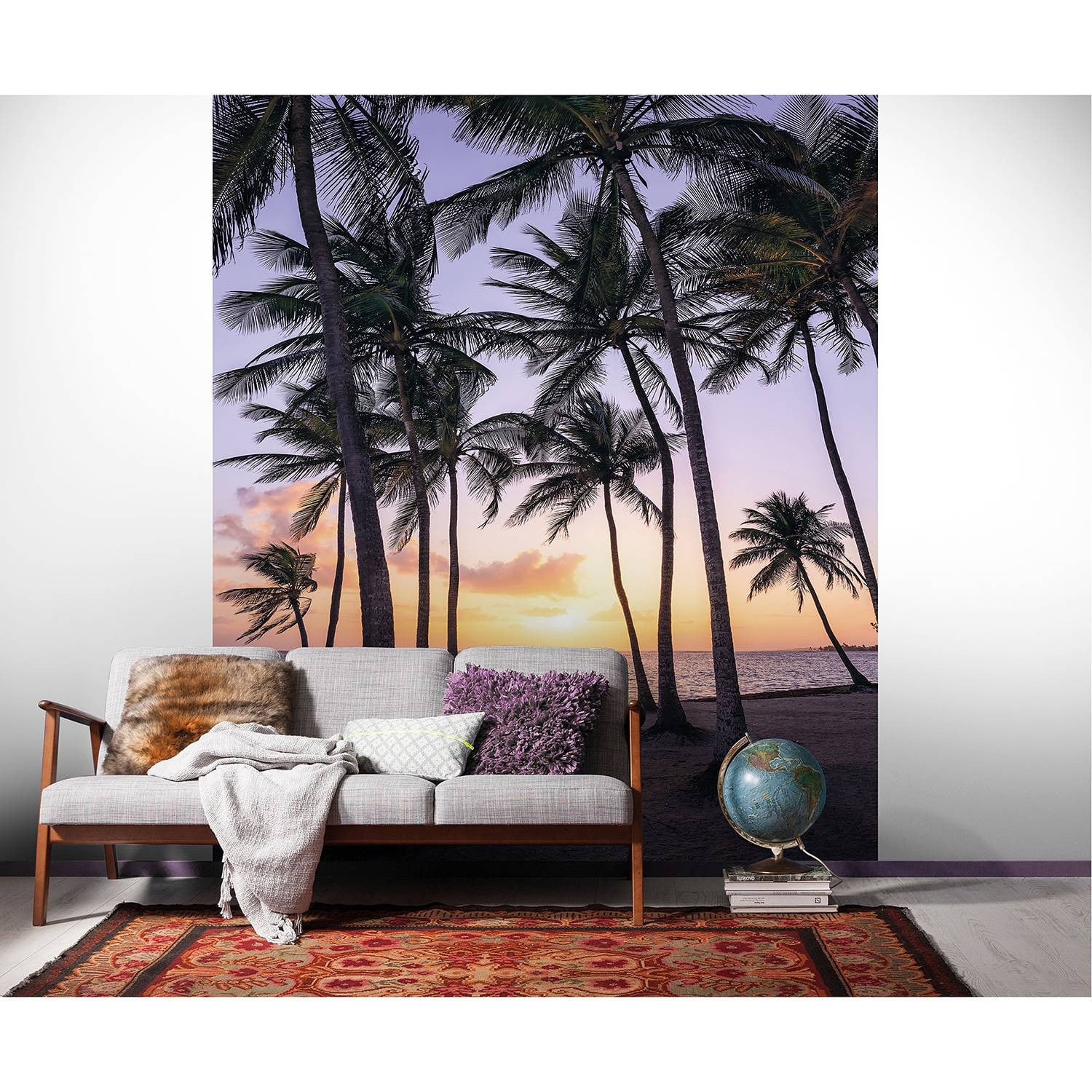 home24 Fotobehang Palmtrees on Beach B: 200 cm, H: 250 cm