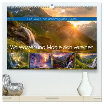 Wo Wasser und Magie sich vereinen (hochwertiger Premium Wandkalender 2027 DIN A2 quer), Kunstdruck in Hochglanz