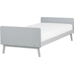 BETT mit Lattenrost 90x200 cm Grau Bonnac