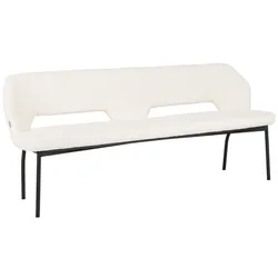 Bank Bloom 190 cm Bouclé, modern gepolstert, Natur, komfortabel für 3–4 Personen