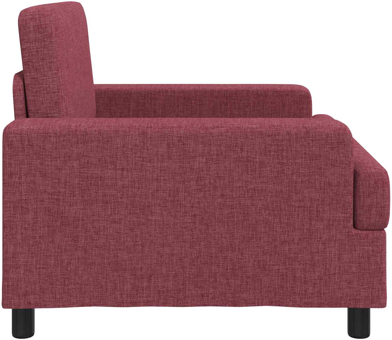 vidaXL Fauteuil Bordeaux Tissu