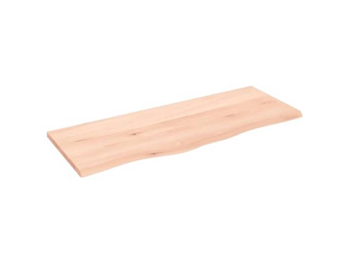 vidaXL Wastafelblad 100x40x2 cm onbehandeld massief hout