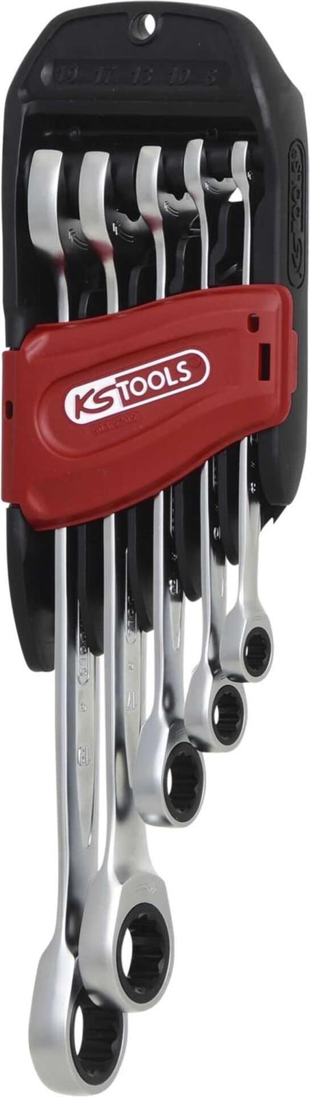 KS Tools DUO GEARplus set van 5 ratelringsleutels
