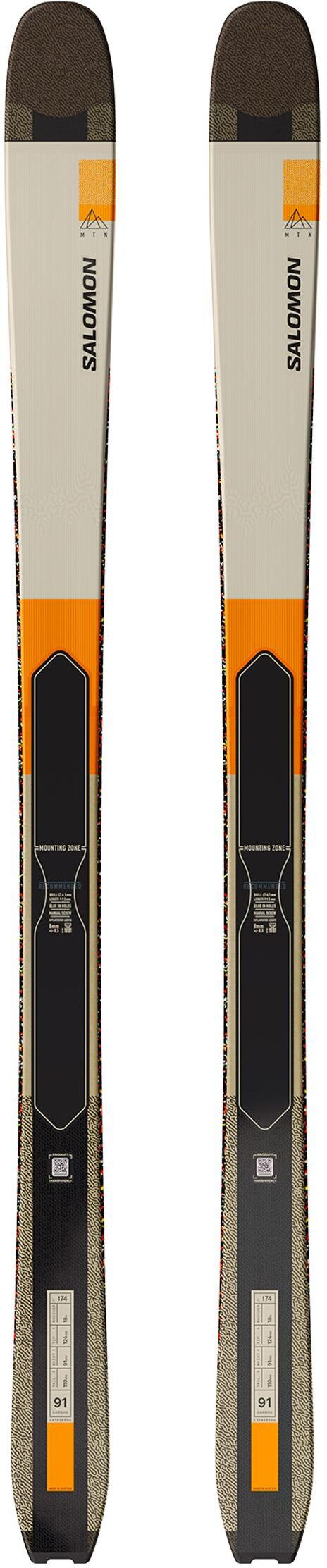 Salomon  - Mtn 91 Carbon - 166 - Ski de randonnée