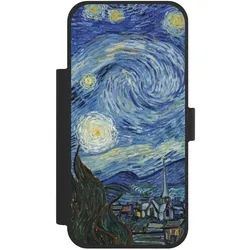 Nivocase Klapphülle für Apple iPhone 18 Pro Max Handyhülle aus Kunst Leder NIVOflip schwarz Kunst The (Apple iPhone 18 Pro Max), Smartphone Hülle, Schwarz