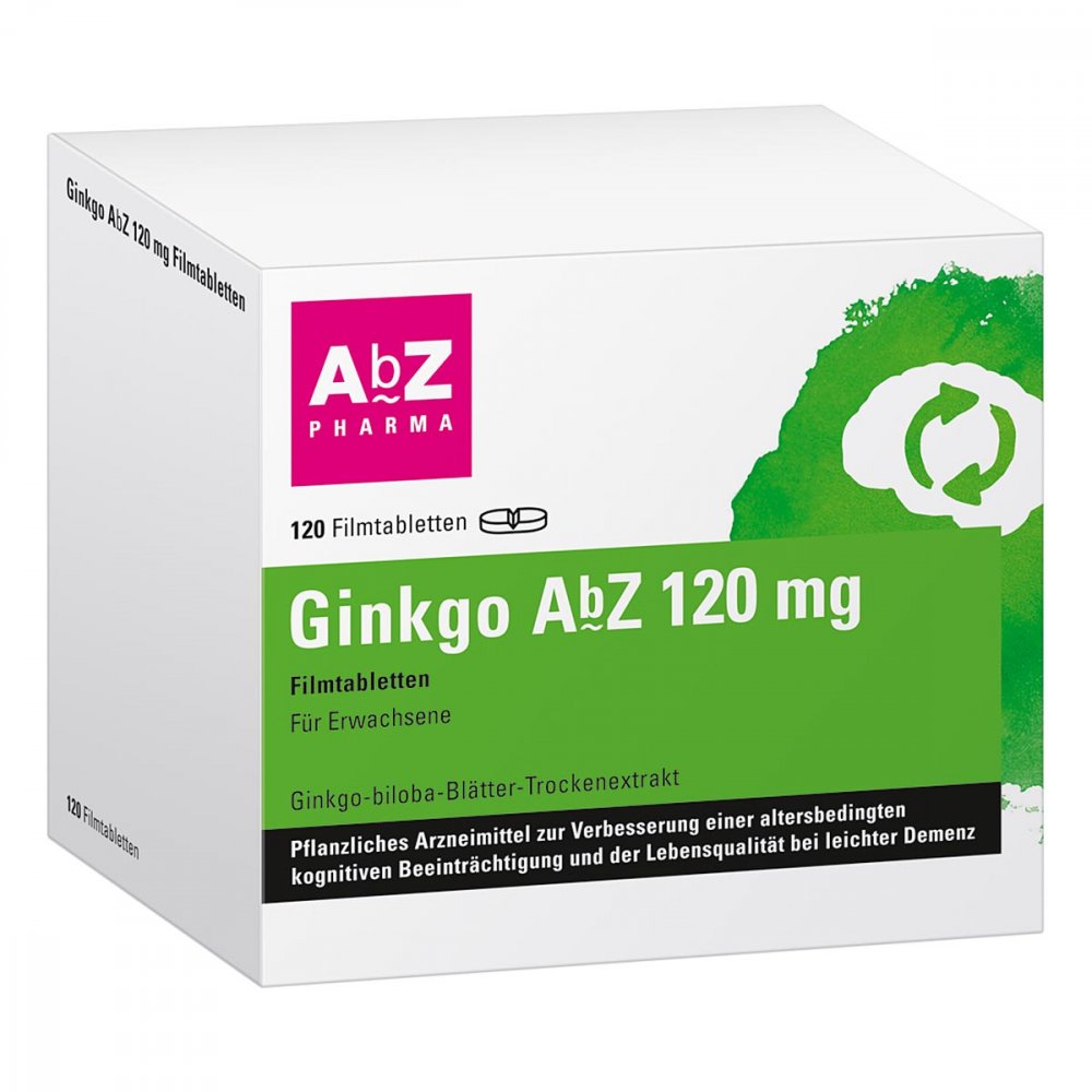 AbZ Pharma GmbH Ginkgo Abz 120 mg Filmtabletten bei leichter Demenz 14164739