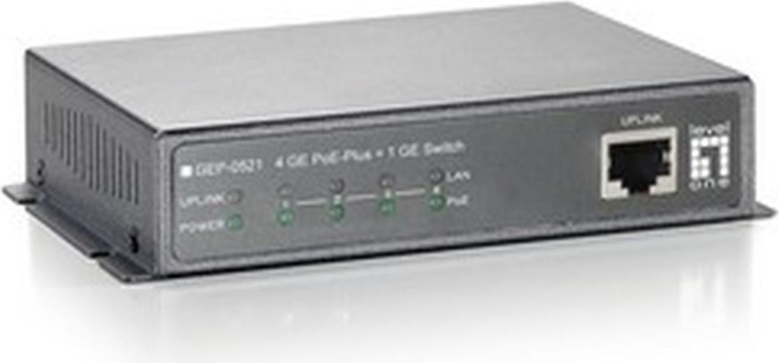 Level One GEP-0521 Switch 4x GE 120W 1GE PoE+