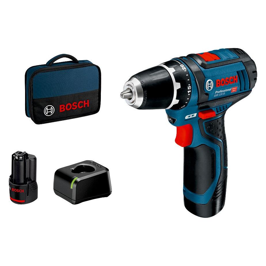Bosch Professional GSR 12V-15 (Bohrschrauber) (060186810F)