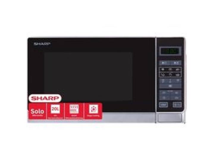 Micro-ondes solo argent - Sharp - 20 litres - Interface à écran tactile - Dégivrage automatique - 800 W