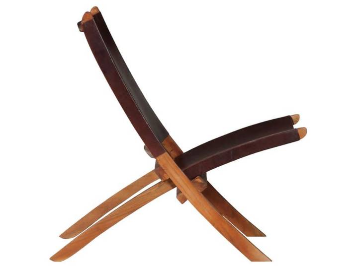 Best2026@Chaise SHIELDPRO - Chaise de relaxation pliable Marron Cuir véritable7561