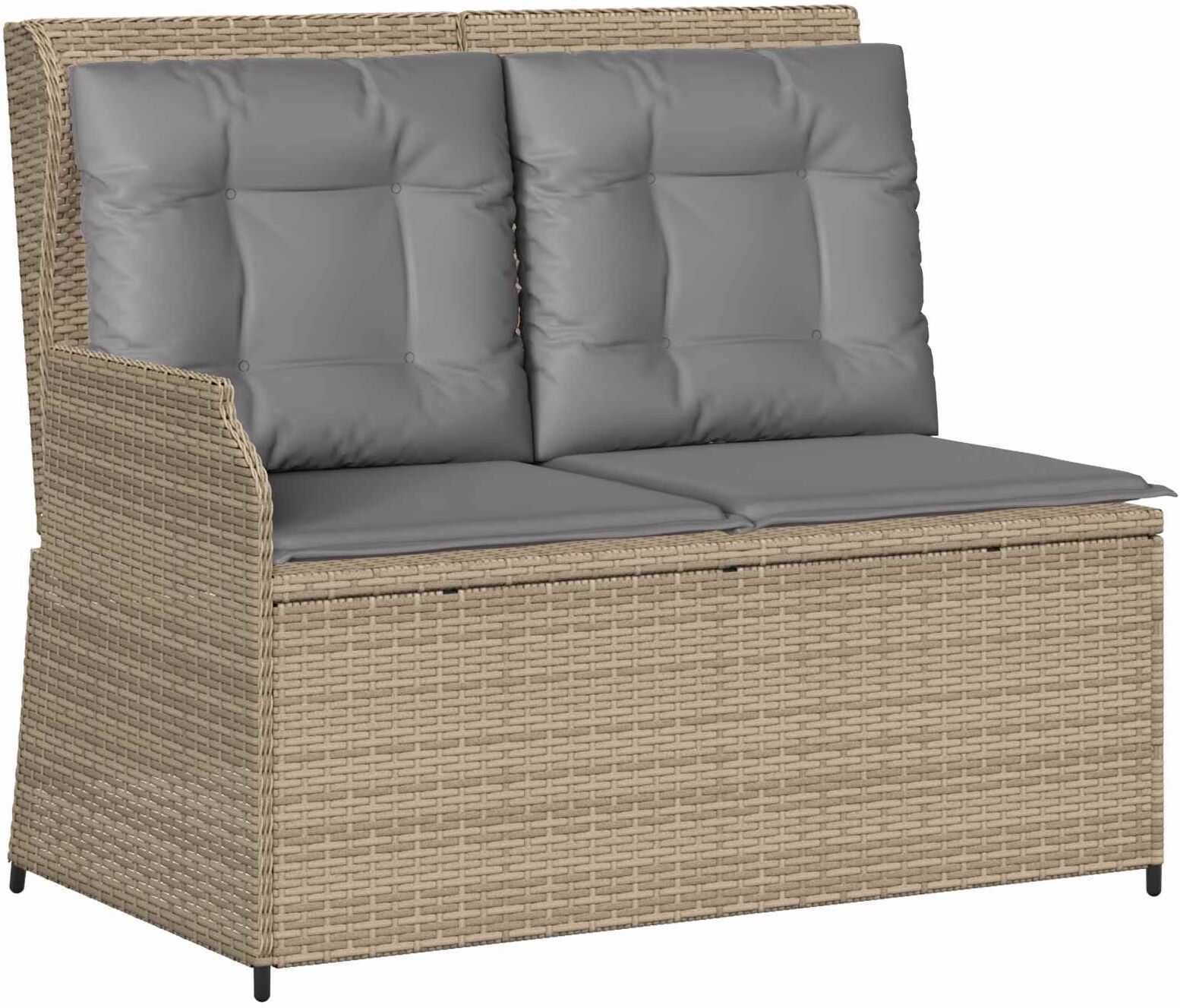 vidaXL Banc de jardin Beige polyrotin