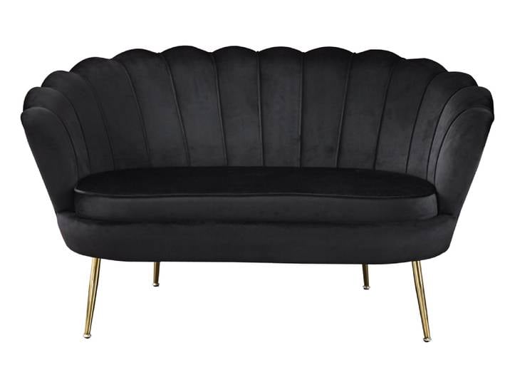 Muschelsofa, Samt, 136×77 cm, Gepolstert, Retro & Modern, SalesFever