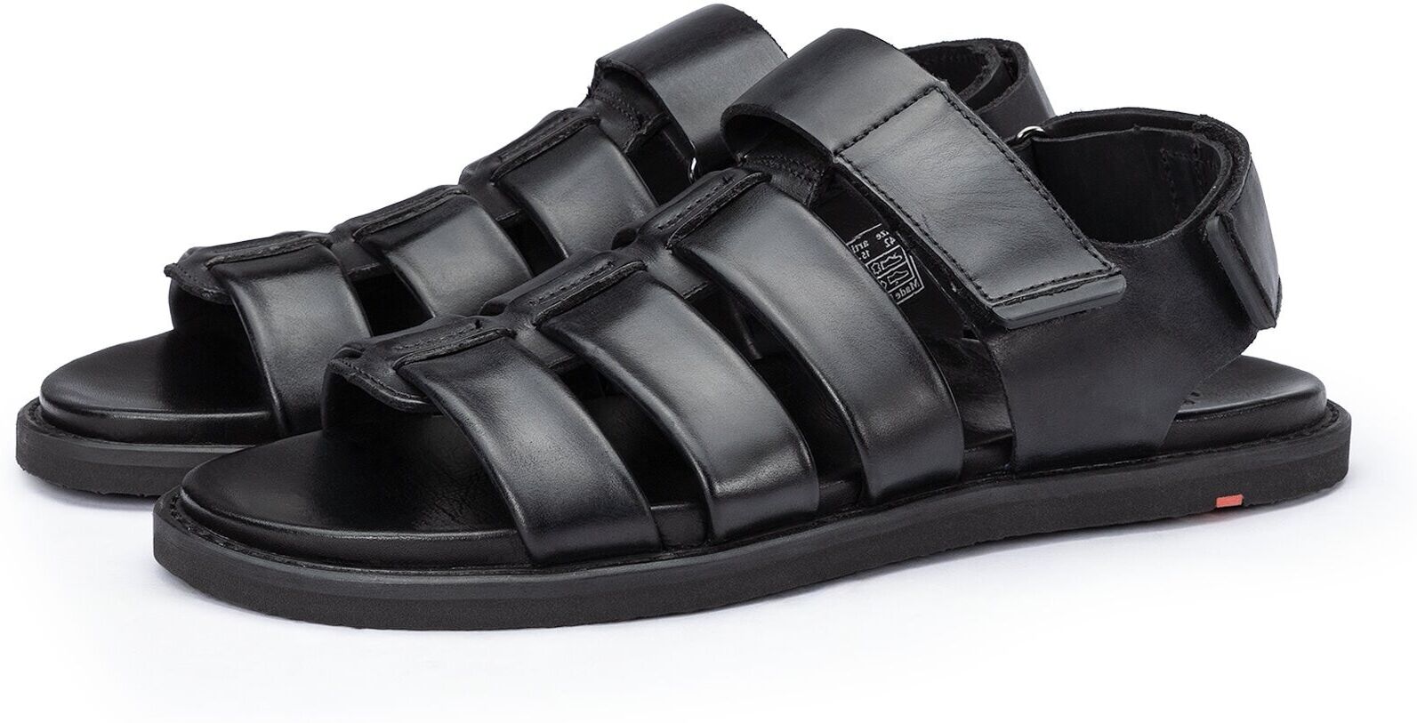 Sandale LLOYD "EMORY", Herren, Gr. 46, schwarz, Leder, unifarben, Schuhe Sandale, mit klassischem Design