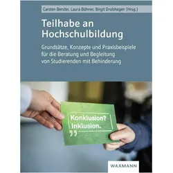 Teilhabe an Hochschulbildung, Fachbücher von Laura Bühner, Carsten Bender, Birgit Drolshagen