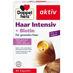 DOPPELHERZ Haar Intensiv+Biotin Kapseln 80 St