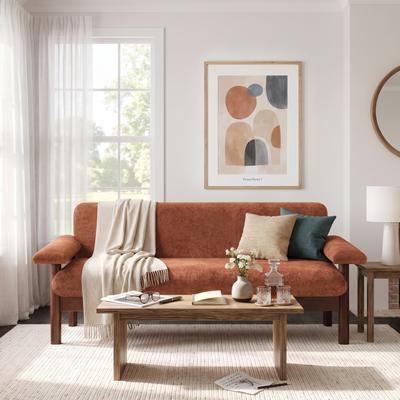 Christopher Knight Home - Arlo Modern Upholstered 2-Seater Loveseat with Wood Frame & Ergonomic Pillow-Top Armrests
