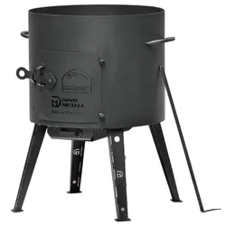 4BIG.fun Ø36 Uchag 2mm stahl Utschak Kochen im Freienofen Kessel Feuerstelle Feldküche Außenküche Eintopfofen Gulaschkanone