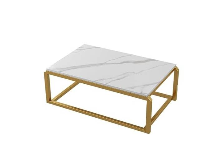 Tragbarer Nachttisch aus Metall mit leichtem Design Schiefer-Tischplatte For kleine Wohnungen mit Erkerfenster und for Essen im Heimbüro(3)