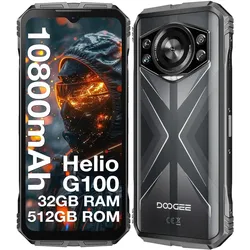 Doogee S118 (512 GB, Argent, 6.67", Dual SIM, 4G), Smartphone, Silber