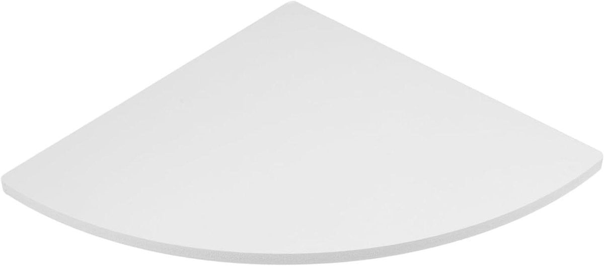 Wit Driehoekige Zwevende Hoekplank voor Wandmontage - 30 x 30 cm