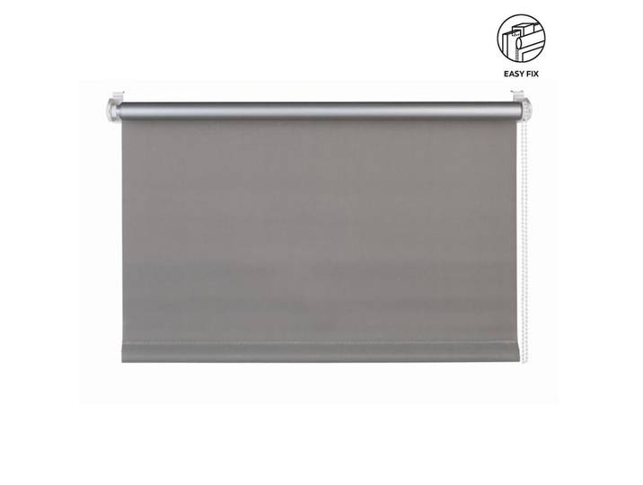 Homeware Rollo, Grau, Textil, Uni, 90x210 cm, Länge universell einstellbar, Heimtextilien, Vorhänge, Rollos, Rollos