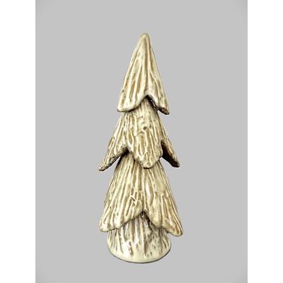 Dekobaum AM DESIGN "Dekofigur, aus Porzellan", grün, H:19,5cm, Porzellan, Dekofiguren, 2er Set