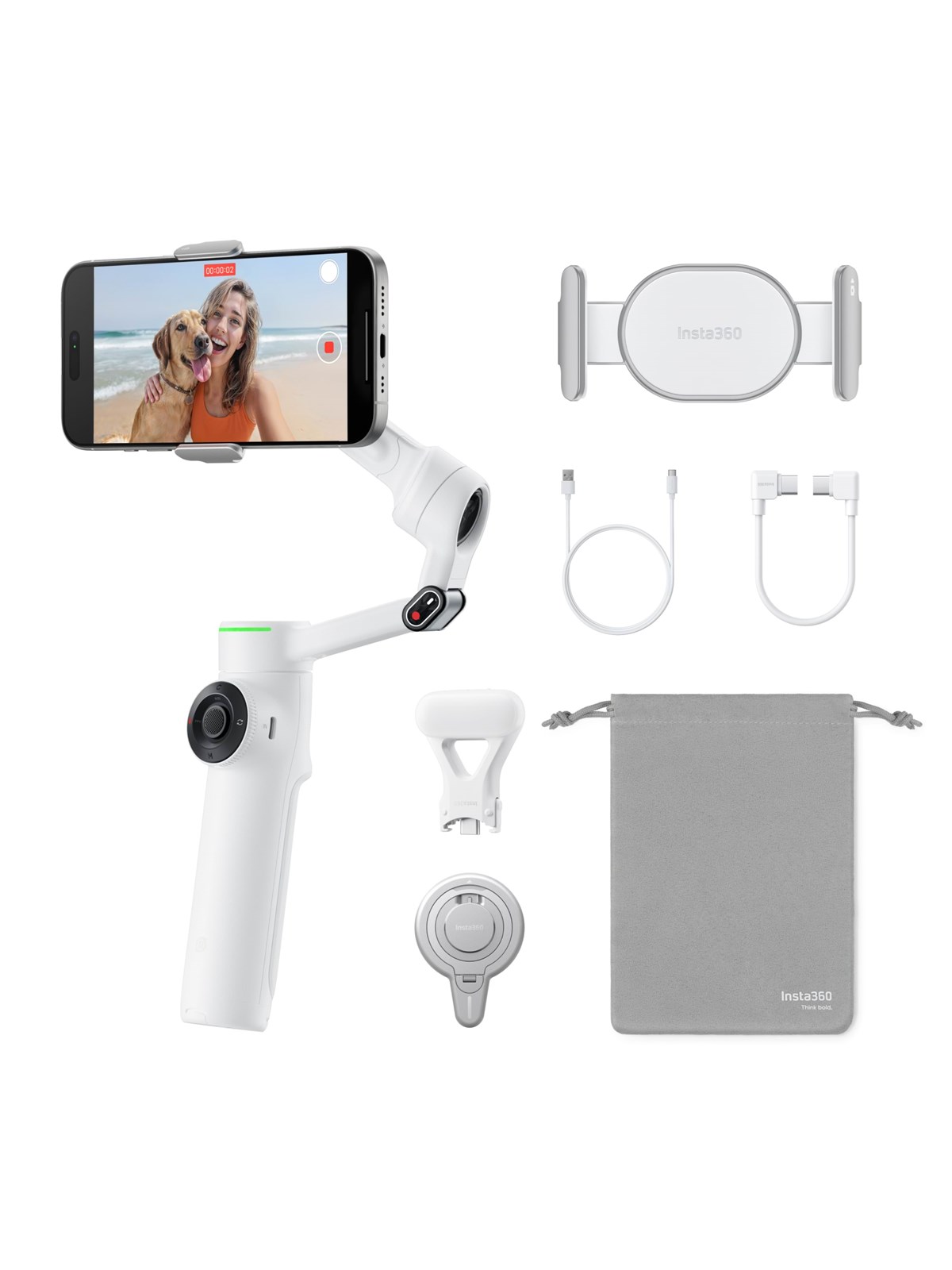 Insta360 Flow 2 Pro Creator Bundle - Summit White