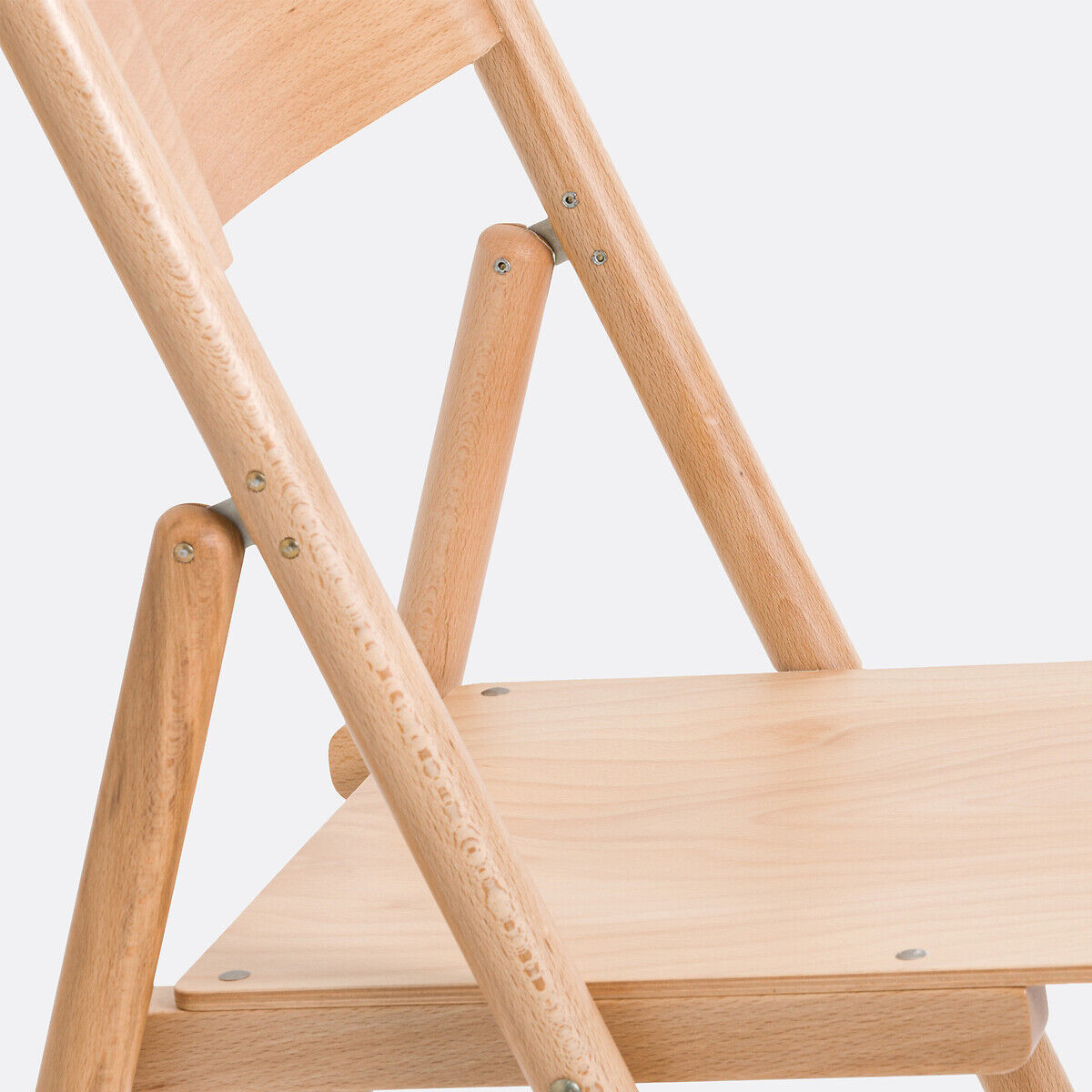 LA REDOUTE INTERIEURS Lot de 2 chaises pliantes hêtre et plaqué, Panni