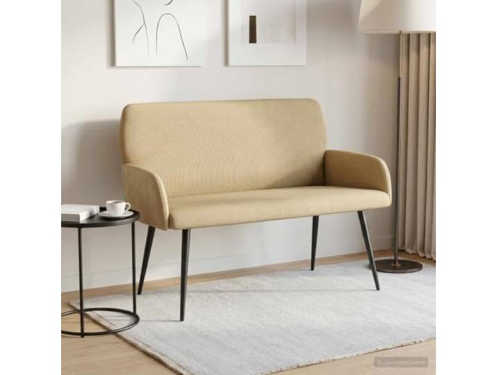 2-Sitzer Sofa mit Metallbeinen Grau-Grün Cordstoff Cordstoff aus Polyester und Nylon,Knopfheftung,Metallfüße,Indoor,Loveseat