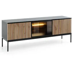 TV-SCHRANK Graphit, Wotan Eichefarben 154 cm Deo