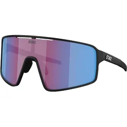Bliz, Unisex, Sportbrille, P001 - Fahrradbrille (Matt Schwarz, Nano Optics Nordic Light Begonia - Violett w Blue Multi, Rosé/Violett Blau verspiegelt), Blau, Schwarz, Violett