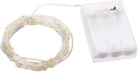 LED-Micro-Lichterkette mit Batteriekasten und Timer, 100 LEDs
