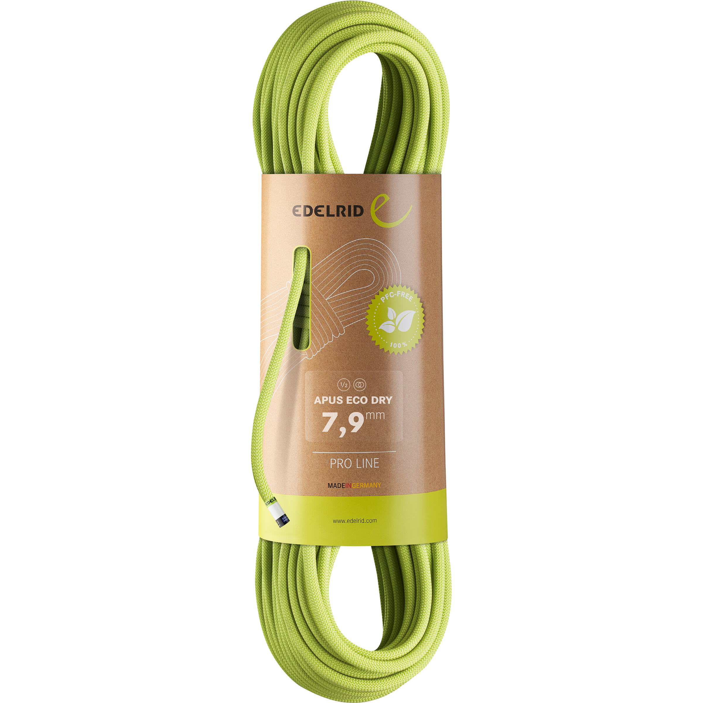 Edelrid ApusDry 7.9 Kletterseil Kletterseile gelb Größe 70M Alpinklettern | Eisklettern