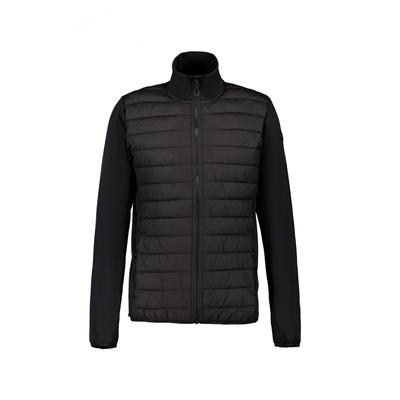 Outdoorjacke ICEPEAK "Icepeak Midlayer Purvis", Herren, Gr. XL, schwarz, Stoff, 92% Polyester, 8% Elasthan, normal, Jacken Outdoorjacke