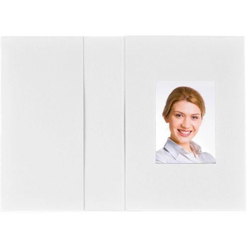 1x100 Daiber Passbildmappen weißmatt 3,1x4,2cm