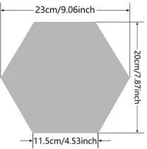 Fusion Finds Hexagon Wall Mirror Acrylic Mirror Stickers For DIY Living Room Wall Decor a 5pcs