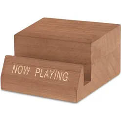 Vinyl Tonic, Aufbewahrungsbox, 'NOW PLAYING' Wooden Vinyl Record Stand Display Stand