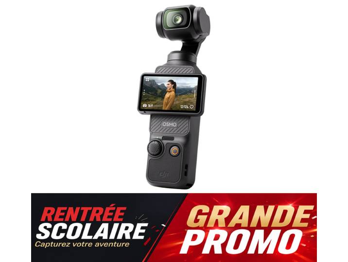 【Rentrée-scolaire】DJI Osmo Pocket 3, Appareil photo numérique avec capteur CMOS 1 pouce, vidéo 4K à 120 ips, stabilisation 3 axes, suivi des visages et des objets, écran tactile rotatif de 2 pouces pour la photographie, le vlogging et YouTube