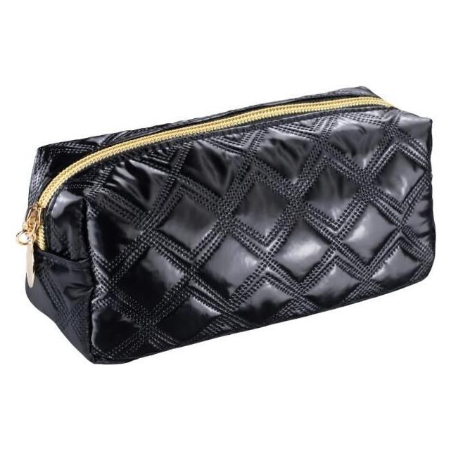 Inter Vion INTER-VION Gold & Black gesteppte Kosmetiktasche, schwarz (53171967)