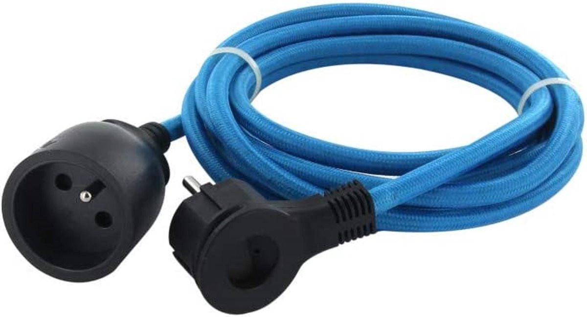 Stekkerdoos blauw