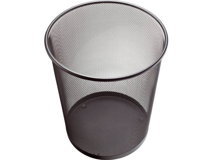 HELIT Papierkorb Papierkorb Mesh Metall 23l schwarz (12 Stück)